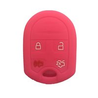 New Peachblow Silicone Remote Key Case Cover Fob Jacket Skin Protector for Ford Focus Flex Taurus Expedition F150 F250 F350 Mustang Edge Explorer Escape Flex Fusion LINCOLN