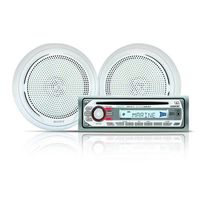 Sony CDXM10 Marine CD Receiver Slot and XSMP1610W Pair Sony Marine 6.5-Inch Dual Cone Speakers