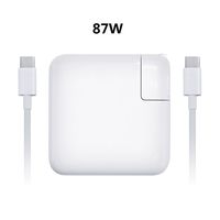 87W Type C A1719 Replacement Charger Compatible for Apple MacBook Pro 15" A1707 MacBook Pro 13" A1706 A1708,Type-C/USB-C Power Adapter Charger with USB-C to USB-C Cable