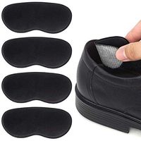 Dr. Foot’s Heel Grips for Men and Women, Self-Adhesive Heel Cushion Inserts Prevent Heel Slipping, Rubbing, Blisters, Foot Pain, and Improve Shoe Fit (Black)