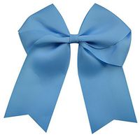 Funny Girl Designs Extra Large Classic Uniform Cheer Bow - Choose Your Color! (Light Blue)