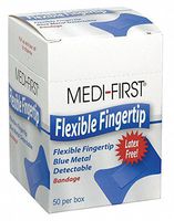 Metal Detectable Bandages, Blue, PK50