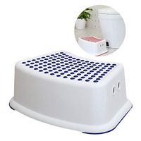 Squatting Toilet Stool, Non Slip Squatty Potty Bathroom Toilet Step Stool, 36x29x13cm,Blue