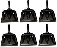 Impact Products 4212-90 12" Black Metal HD Dust Pan - Quantity 6