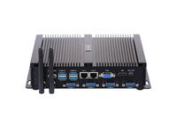 Fanless Industrial PC,Mini Computer,Windows 7/10 Pro/Linux Ubuntu,Intel Core I5 3317U,(Black),[HUNSN IM02],[64Bit/Dual Band WiFi/1VGA/1HDMI/4USB2.0/4USB3.0/2LAN/4COM],(8G RAM/128G SSD)