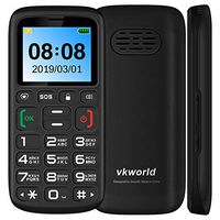 ZYSUS Z3 Feature Phone, 1.77 inch Screen, 1000mAh Battery, SpreadTrum SC6531, SOS, Key Lock, Dual SIM, FM, Torch, Bluetooth, Russian Keyboard (Black) (Color : Black)