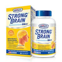 US Clinicals™ StrongBrain™ Ultimate Brain Boosting Formula • Natural Brain & Memory Booster • Ginkgo + DHA + CoQ10 + Amino Acid • 80 Veggie Capsules
