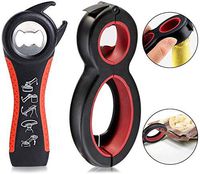 Maexus Jar Opener Bottle Opener Multi Kit 6 in 1 Opener, 5 in 1 Can Opener, Bag Opener, Seal Soda Easy Remover, Lid Twist Grips, Kitchen Tool for Kids Children Gift