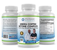 Vita Heaven Weight Loss and Fat Burning Supplement with Garcinia Cambogia, Green Coffee Bean, Raspberry Ketones and Green Tea Extract, 60 Count