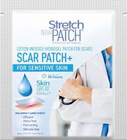 Stretch Patch Scar Patch - Lotion Infused Hot Patch for Scars 7 Patches per Pack (Sensitive)