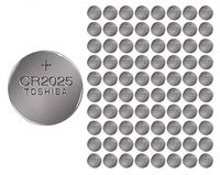 100x Toshiba CR2025 Batteries 3v Lithium Coin Battery Bulk Wholesale Lot Bulk