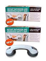 2 Units ~ 12" Suction Bath Grip Grab Bar