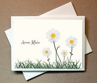 Personalized Gifts - Daisies Cards (40 Cards and Envelopes)
