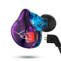 Easy KZ ZST Colorful Hybrid Banlance Armature with Dynamic In-ear Earphone 1BA+1DD Hifi Headset (colorful ZST MIC)