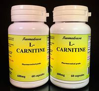 L-Carnitine 600mg + Coq-10 (2 Bottles - 120 [2x60] Capsules)