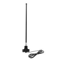 uxcell 51cm Length Black Metal Car Rear Trunk Boot Mounting Radio FM AM Antenna Aerial