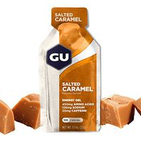 GU Energy Original Sports Nutrition Energy Gel, Salted Caramel, 8 Count Box