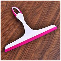 SuperUS Glass Wiper, Gentle Glass Wiper Glass Scraper Glass Wiper Window Glass Cleaner Home Tools (2522cm, Red)