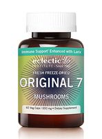 Eclectic Original 7 Mushrooms Freeze Dried Vegetables, Green, 60 Count