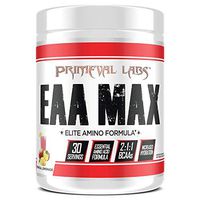 Primeval Labs EAA Max, Amino Acid Supplements, BCAAs, EAAs, Electrolytes, Enhances Performance, Supports Hydration, Improves Metabolism, Tropical Lemonade, 30 Servings