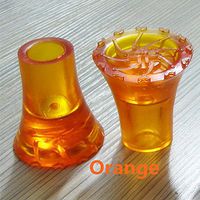 Crutch Tips Tire Grain Rubber Colored Large Replacement, Non Slip Anti Skid Durable High-Performance Pole Cane Pad, 7/8 Inch (Orange)