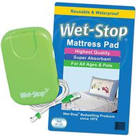 Wet-Stop3 Kit: Bedwetting Enuresis Alarm with Waterproof Bed Pad for Boys and Girls, Curing Bedwetting for Over 35 Years (Green)