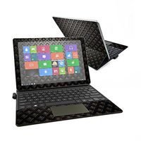 MightySkins Skin Compatible with Samsung Galaxy Book 12" - Black Wall | Protective, Durable, and Unique Vinyl Decal wrap Cover | Easy to Apply, Remove, and Change Styles | Made in The USA