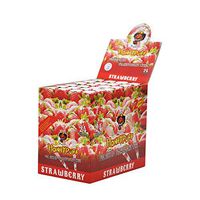 HONEYPUFF Flavors Pre Cigarette Rolling Cone Paper with Plastic Tube 137MM Suitable Regular Cigarette Rolling Papers (Strawberry)
