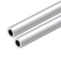 uxcell 6063 Aluminum Round Tube 300mm Length 18mm OD 10mm Inner Dia Seamless Aluminum Straight Tubing 2 Pcs