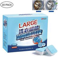 SERTG Washing Machine Cleaner, 300g Professional Deep Cleaner Effervescent Tablets for Washing Machine 20Pcs/Box