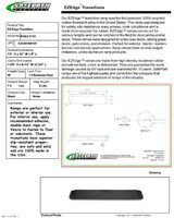 SafePath Products RAEZ0110 EZEdge 7/8" Thick x 42" Wide x 8.0" Transition/Threshold Ramp