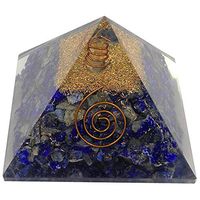 HealthGoodsIn – Reiki Charged Orgone Pyramid for Healing | Orgone Pyramid Energy Generator Healing Crystal (Blue)