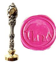 MNYR Vintage Elephant Animal Wax Seal Stamp Luxury Bronze Metal Peacock Decorative Wedding Invitations Gift Card Paper Stationary Envelope Seals Custom Logo Picture Monogram Wax Seal Sealing Stamp Set