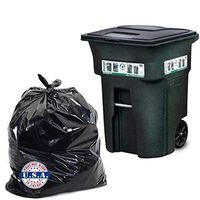 Dyno Products Online 64 Gallon Toter 1.5 Mil, Trash Bags. 50" X 60" (50/Case)