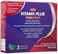 Ceregumil VITAMIX Plus Daily Multivitamin w/Fish Oil Omega 3 + Omega 6 and 9 - Vitamin B Complex Minerals No Fishy Aftertaste - Easy to Swallow 30 Softgel