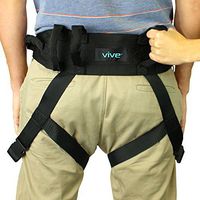 Vive Transfer Belt with Leg Loops - Medical Nursing Safety Gait Assist Device - Bariatrics, Pediatric, Elderly, Occupational and Physical Therapy - Long Strap and Quick Release Metal Buckle - 55 Inch