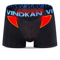 Vi n d K an 2017 VKWEIKU Men's pennis Enlargement Underwears Magnetic Micromodal Trunks Therapy Boxer Briefs (Asian Size 3XL, Black)