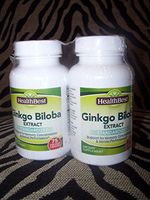 HealthBest Ginkgo Biloba Extract Dietary Supplement 2 Pack, 75 Each Vegetarian Capsules