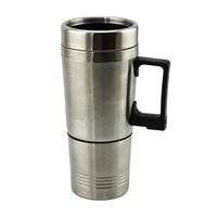 Miaomiaogo 12V 300ml Protable Auto Car Heating Cup in Car Charger Stainless Steel Coffee Tea Water Heater