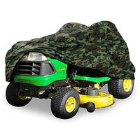North East Harbor Deluxe Riding Lawn Mower Tractor Cover Fits Decks up to 54" - Camouflage - Water and UV Resistant Storage Cover