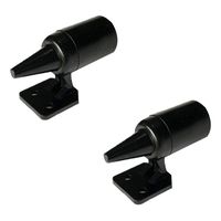 Shentesel 2Pcs Deer Warning Whistles Ultrasonic Animal Bell Car Auto Safety Alert Device - Black
