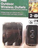 Prime Model UTTNOREM2 Outdoor Wireless Outlets with range up to 80 feet