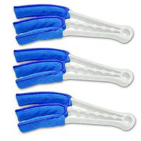 Crenstone Blinds and Ceiling Fan Duster Set - Pack of 3 Microfiber Cleaners for Ceiling Fans, Window Blinds and Shutters