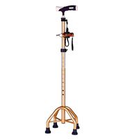 Folding Four-Legged Cane Walker Telescopic Adjustable Height Non-Slip Aluminum Cane Walking Aid for The Elderly Using Mobile Assist