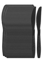 Crystalware Black Heavy Weight Plastic Knives Box of 100