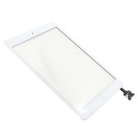 Touch Screen Glass Digitizer with IC Connector Chip and Home Button for iPad Mini 1 Mini 2 (White)