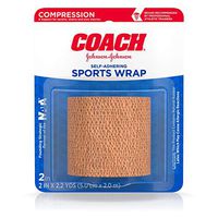 Coach Sports Care Self-Adhering Elastic Bandage-1 Count, 2" x 2.2 yds.
