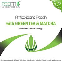 Respro Labs Natural Antioxidant Patch with Green Tea (EGCG) & Matcha: Gentle Slimming Energy, Continuous Release - 10 Patches