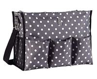 Wheelchair Bag for Back of Chair w/ 5 Exterior & 5 Interior Pockets - Perfect Carrier Bag for Newspaper, Medical Paperwork, Blanket for Most Electric, Manual or Power Wheelchairs (Pop Lights)