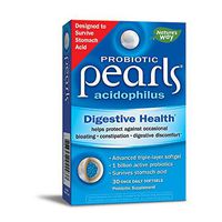 Nature’s Way Pearls Acidophilus Probiotic Softgels, 30 Count (Packaging May Vary)